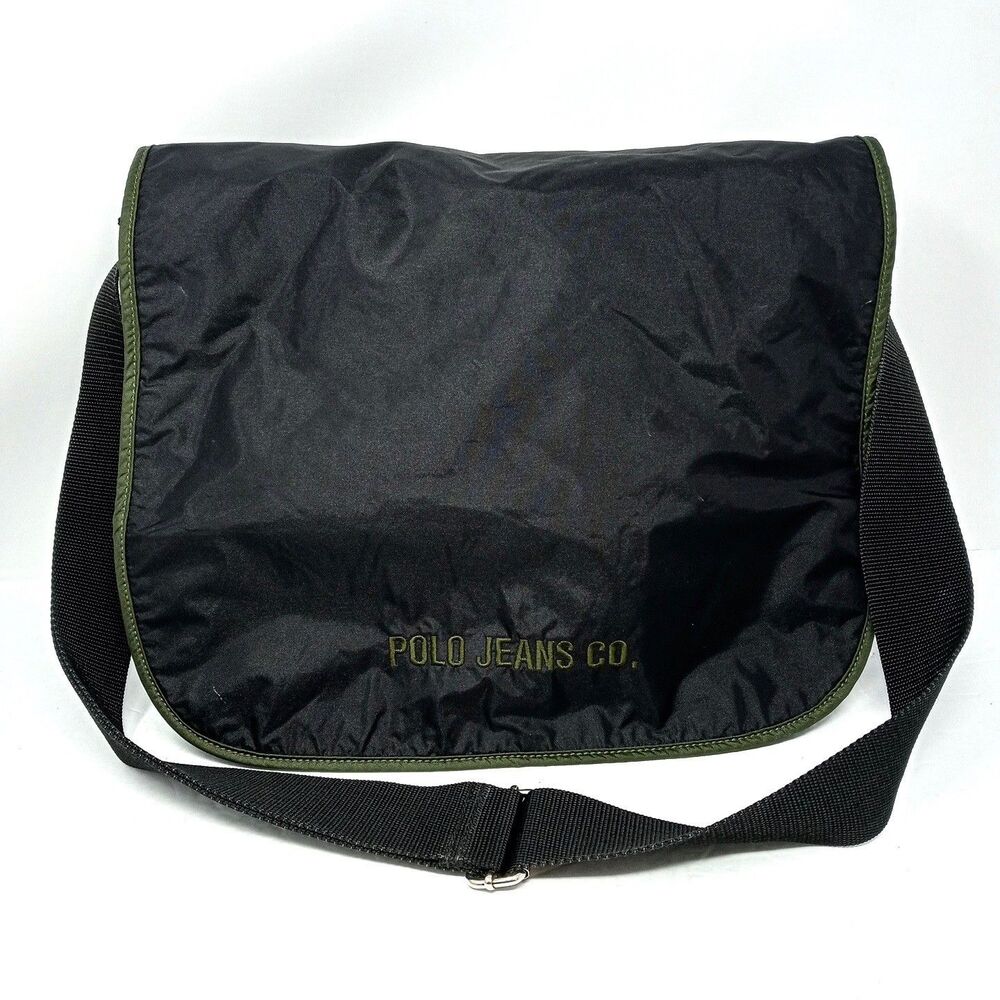 Vintage Polo Jeans Co Ralph Lauren Messenger Bag Laptop Computer Shoulder Travel